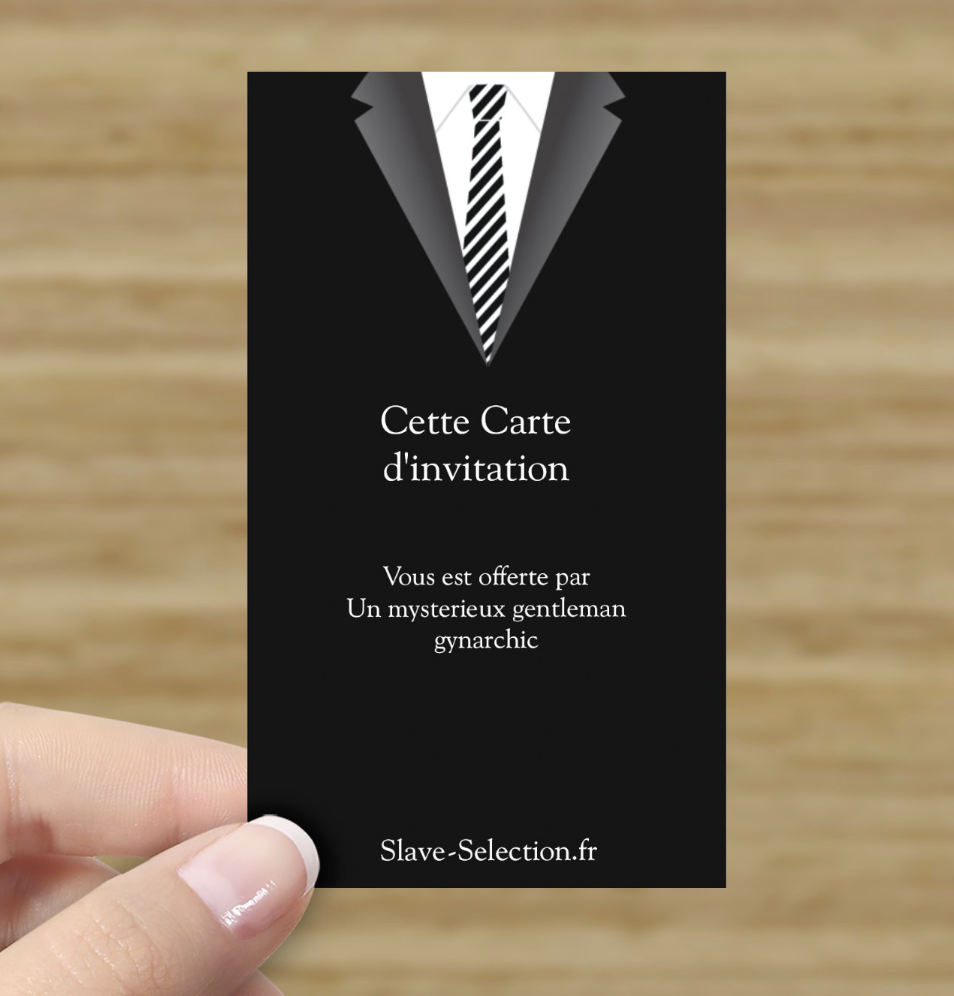 Gynarchic QR Code Invitation Card